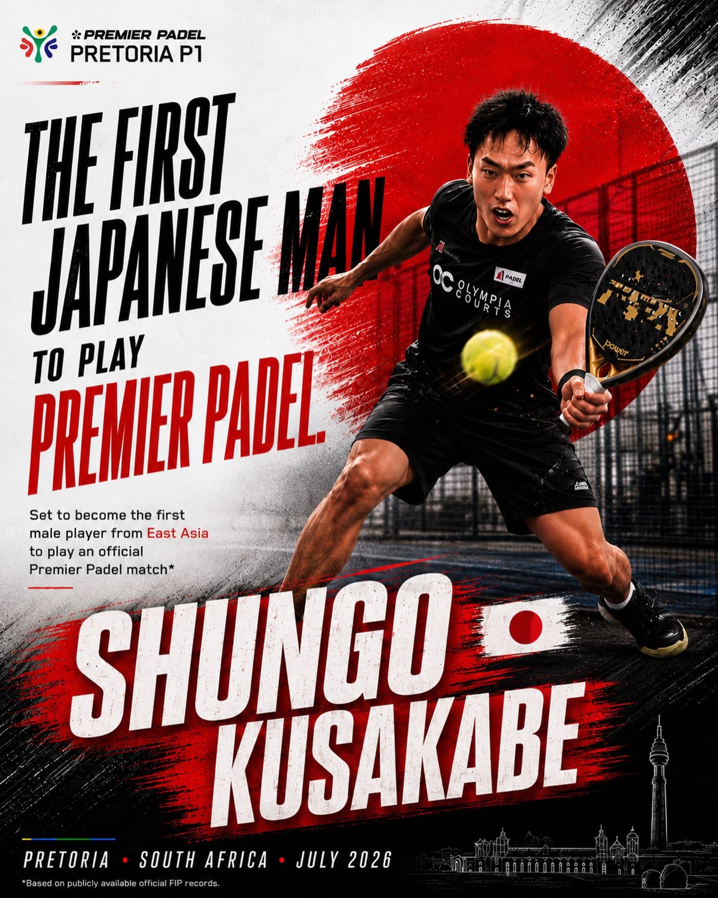 日本人男子初、Premier Padel「Pretoria P1」出場決定 1